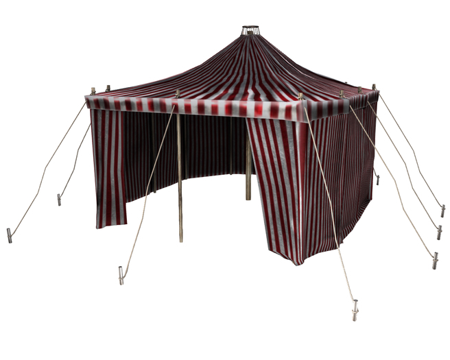 MadPea Cirque de Folie - Circus Tent - Red/White RARE