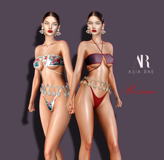 {Asia Rae} Roxane Bikini {FATPACK}