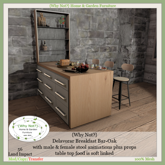 {Why Not?} Delavorar Breakfast Bar-Oak-Boxed