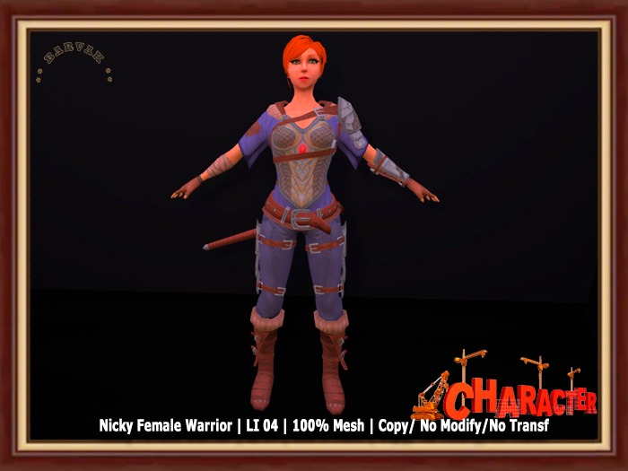 BARVAK - Nicky Female Warrior - Character - Decoration