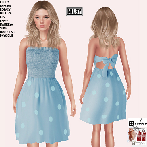 GATHERED TOP SUMMER DRESS,MESH BODY