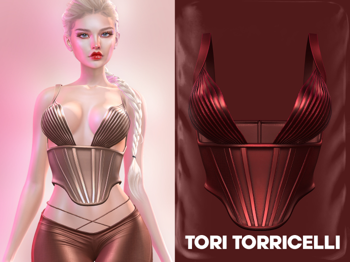 TORI TORRICELLI // Gigi Corset // C12.Oxblood