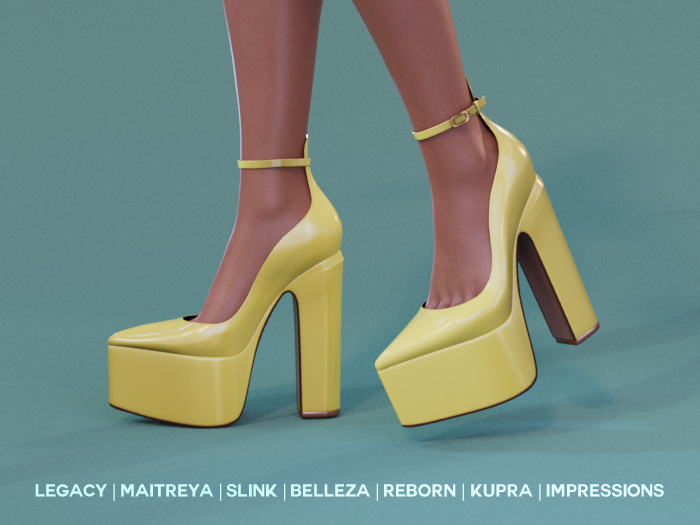 $NT Platform Pumps YELLOW