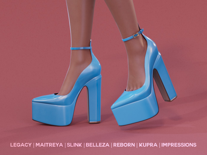 $NT Platform Pumps BLUE