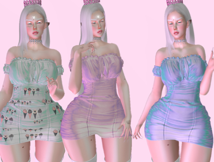 :::BEL FIORE::: SAFIRA DRESS HOLOGRAFIC FATPACK