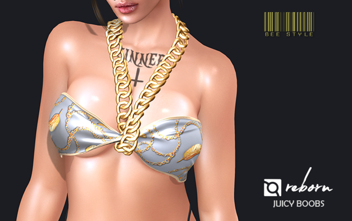 Bee :: Chain Scarf Top Reborn Juicy White