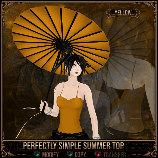 *C:K* Perfectly Simple Summer Top - Yellow