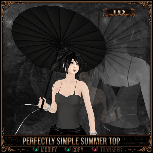 *C:K* Perfectly Simple Summer Top - Black
