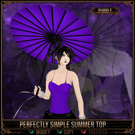 *C:K* Perfectly Simple Summer Top - Purple