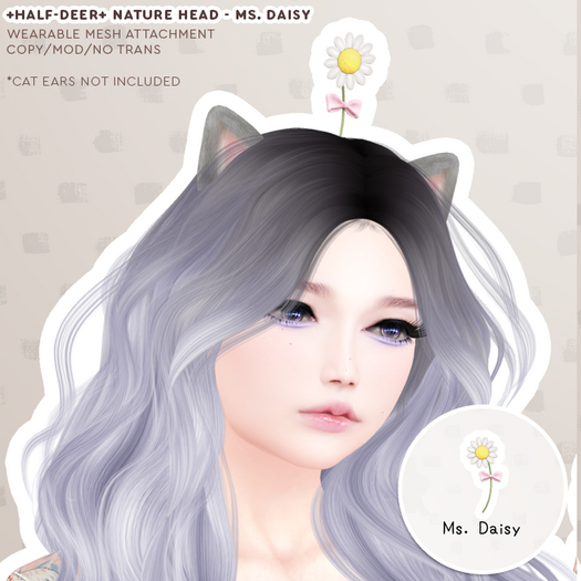 +Half-Deer+ Nature Head - Ms. Daisy (wear)