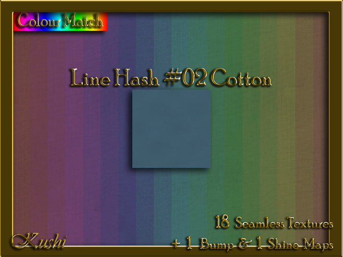 Line Hash #02 Cotton Solids Seamless Texture Set