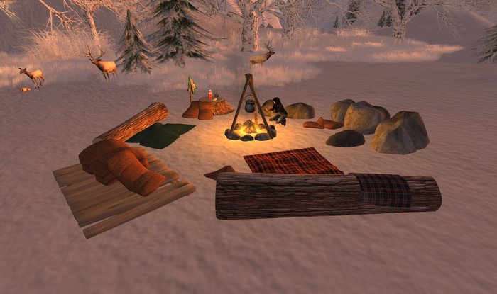 Campfire with grill & cauldron (boxed)