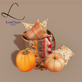 LouChara Autumn Days Pillow Basket