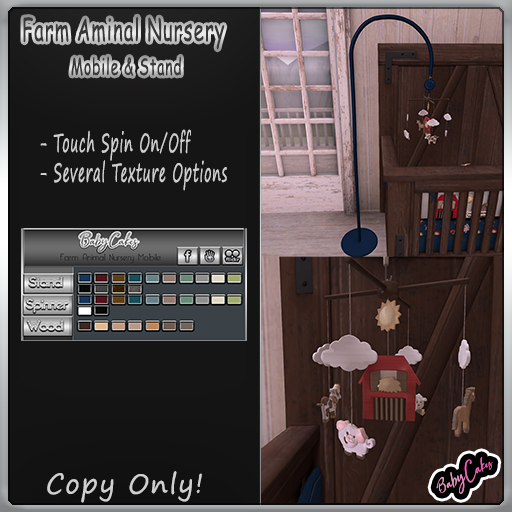 *BabyCakes ~ Farm Animal Nursery ~ Mobile