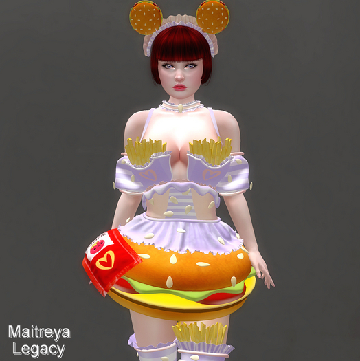 * Burger Queen * Purple Outfit *