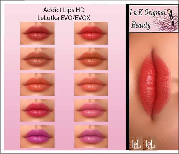 I n' K Original DEMO HD Addict Lips -LeLUTKA  EVO/EVOX