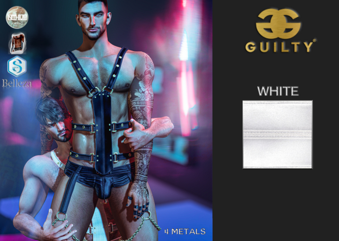 Guilty 090 Dedalo Harness 6 White