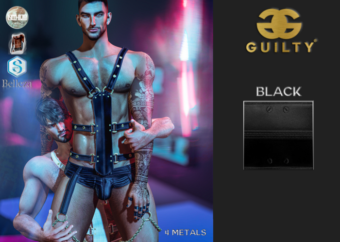 Guilty 090 Dedalo Harness 1 Black