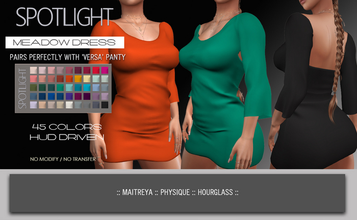 SPOTLIGHT - MEADOW DRESS (DEMO Available In-World) 