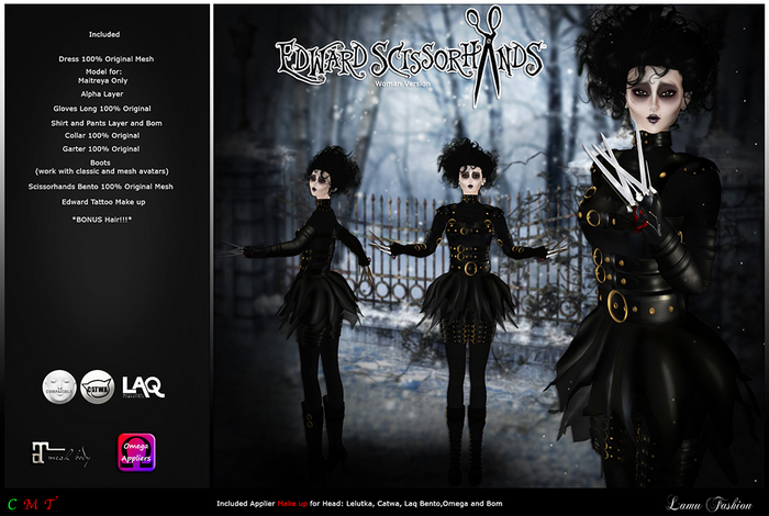 -Lamu Fashion-Outfit *Edward Scissorhands* Woman