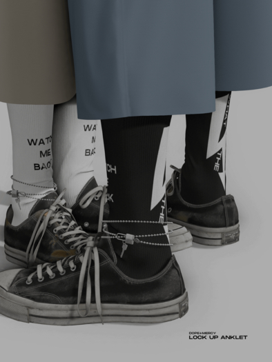 [Dope+Mercy]Lock up Anklet_Gold (ADD)