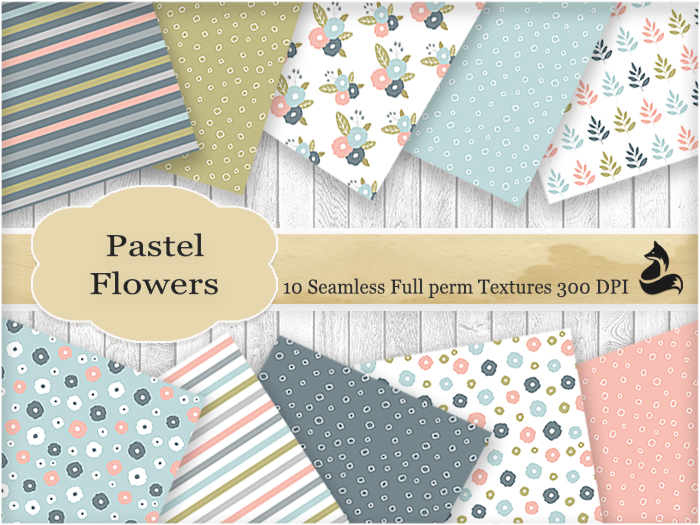 FF - Pastel Flowers Seamless Textures