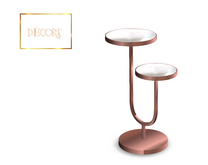 Decor'e - Sidetable double top * ROSE GOLD & PEARL TOP