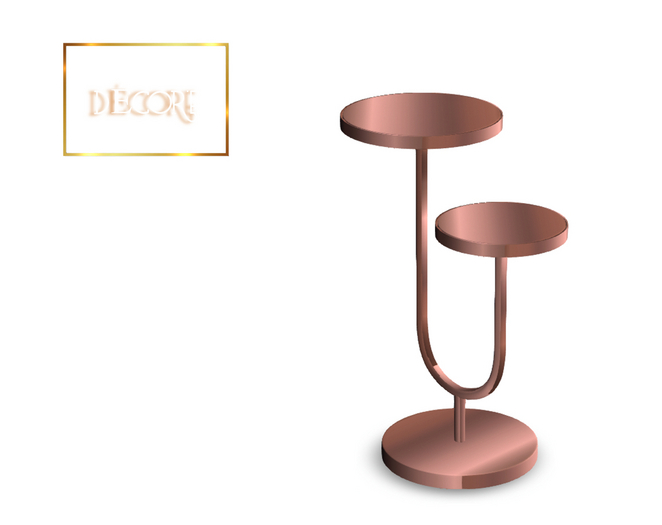 Decor'e - Sidetable double top * ROSE GOLD