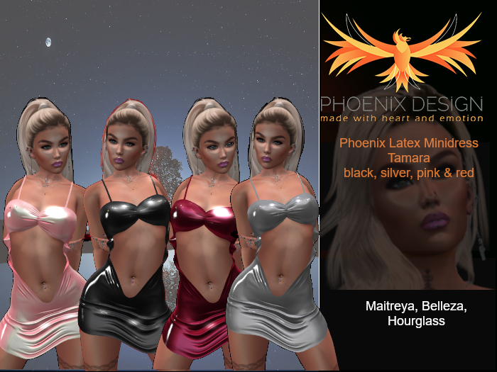 Phoenix Latex Minidress Tamara
