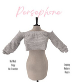 PC Basic Witch Crop Top Gray