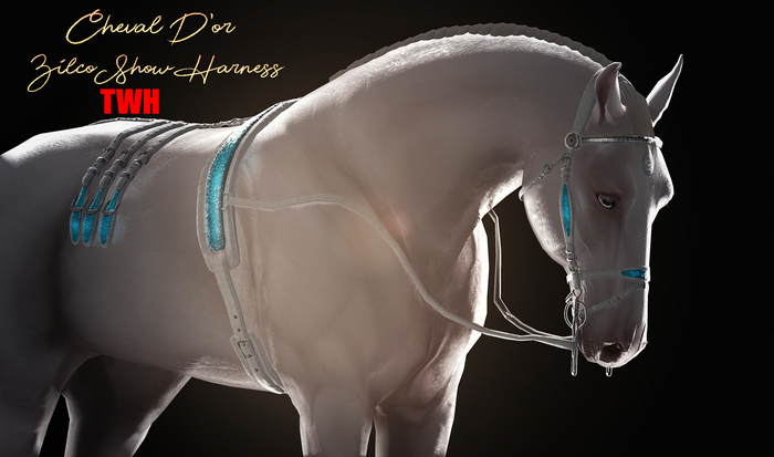 Cheval D'or / TeeglePet Tennessee Walking Horse / Zilco Show Harness. [HUD;Wear]