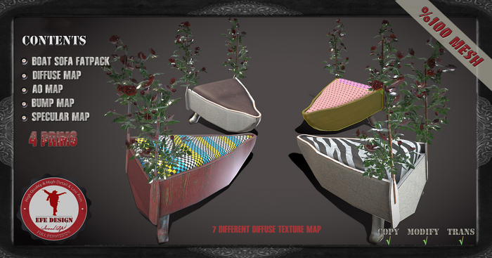 (Efe Design) Boat Sofa Fatpack Fullperm 