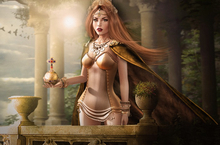 *Eurwen* Head Full Set ULTRARARE +Tunic Gold RARE-Maitreya
