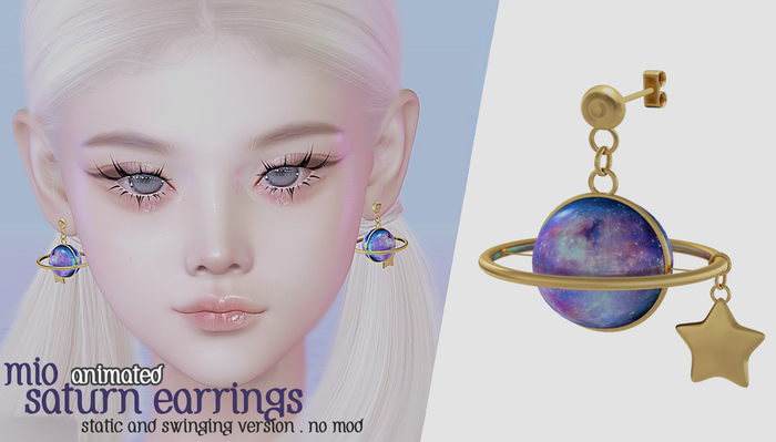 Mio - Saturn Earrings Gold