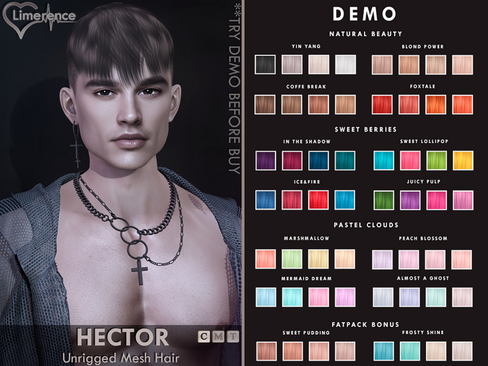 {Limerence} Hector hair-DEMO