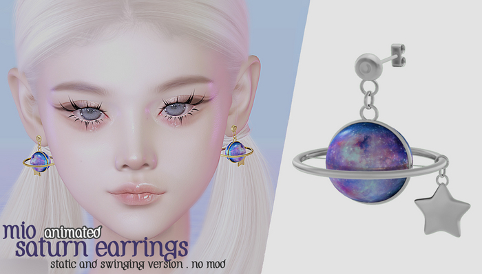Mio - Saturn Earrings Silver