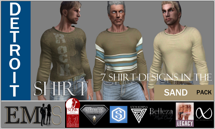 EMS - DETROIT SHIRT - SAND PACK