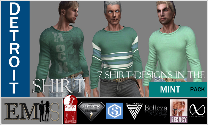 EMS - DETROIT SHIRT - MINT PACK