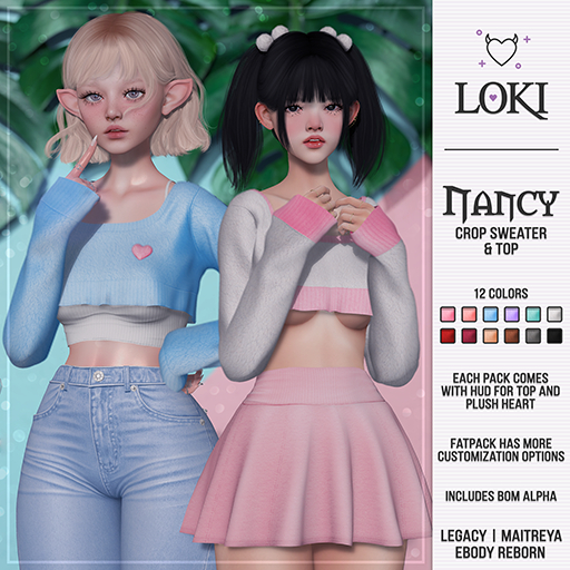 Loki - Nancy Crop Sweater & Top - FATPACK