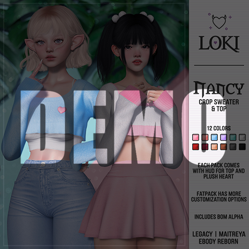 Loki - Nancy Crop Sweater & Top - DEMO