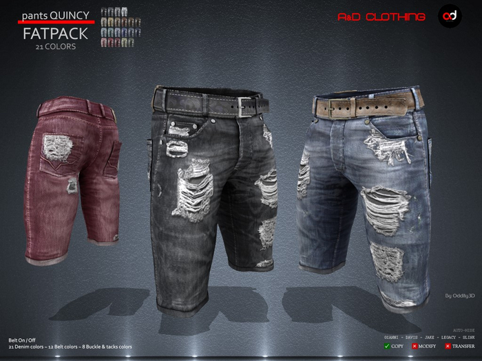 A&D Clothing - Pants -Quincy-  FatPack