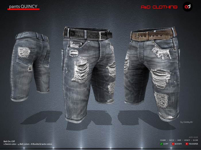 A&D Clothing - Pants -Quincy- Charcoal