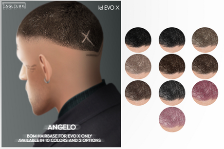 Second Life Marketplace - EGX. BOM Angelo Hairbase DEMO