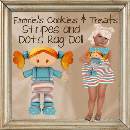 Stripes and Dots Rag Doll