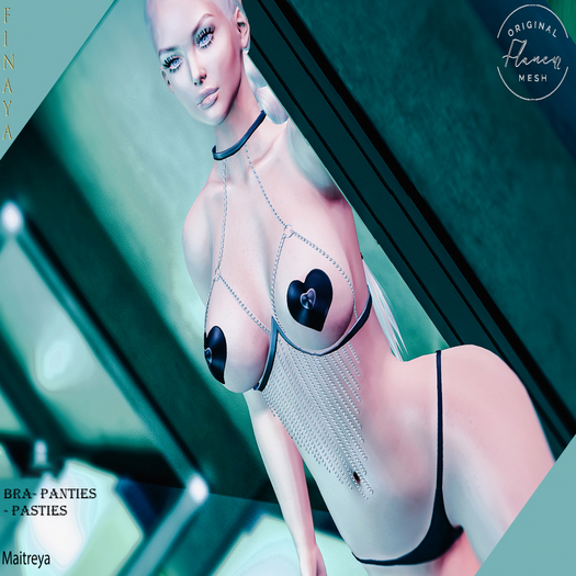 [Flaneur] Finaya Set - Chain Bra - Pasties & Panties
