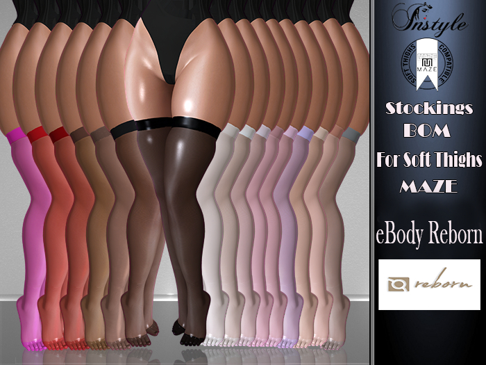 Sale !! InStyle -Stockings BOM for Soft Thighs MAZE-Fat Pac3 - eBody Reborn