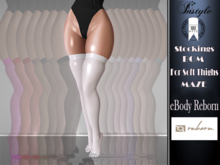 Sale !! InStyle -Stockings BOM for Soft Thighs MAZE-40 Den White - Body Reborn