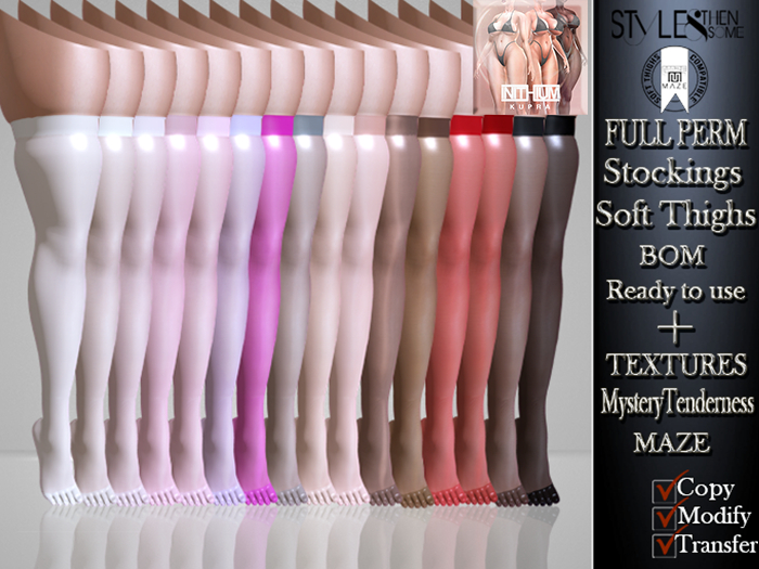 STYLES-Stockings for Soft Thighs MAZE- FULL PERM-v2- Kupra