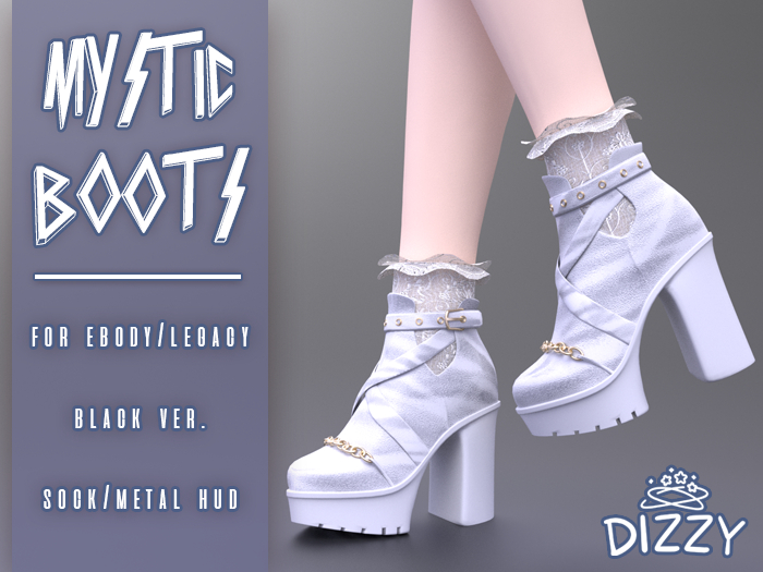 Dizzy - Mystic Boots - White