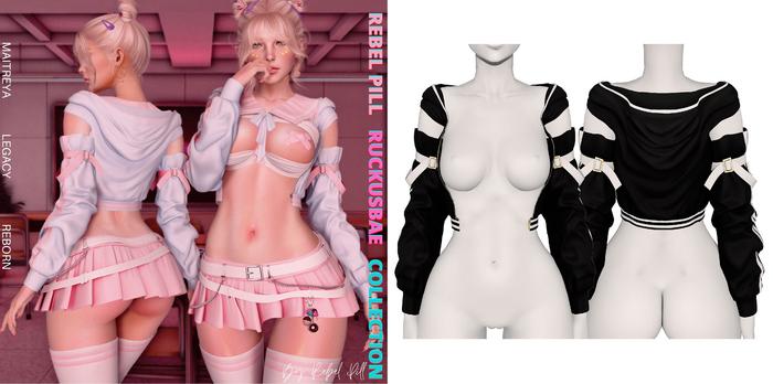 Rebelpill - RuckusBae Collection Jacket Black